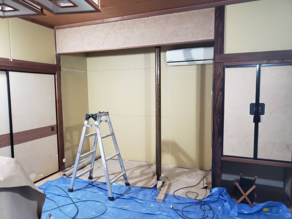 施工中：準備作業