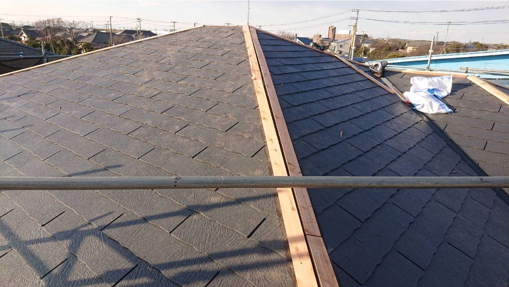 施工中：板金交換作業