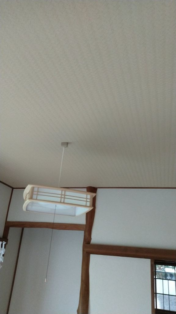 施工後：天井完成