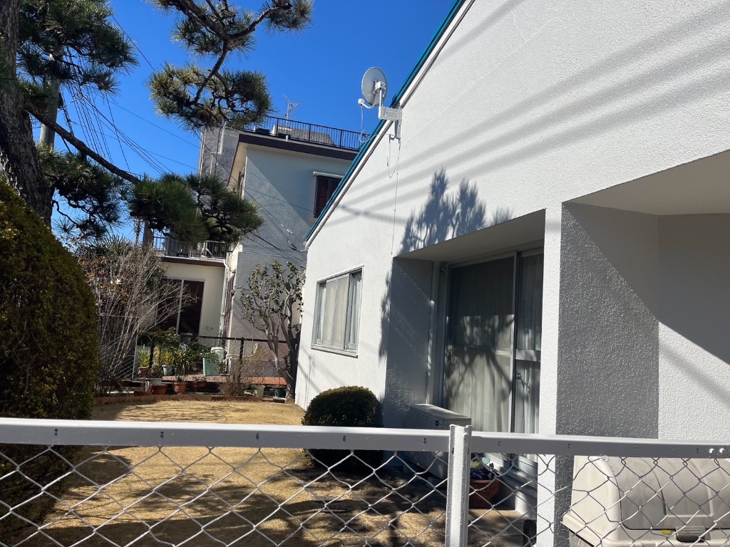 施工後：庭側からの全景