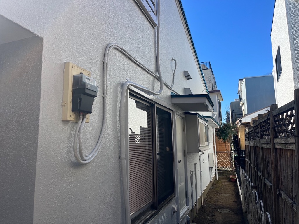 施工後：側面の仕上がり