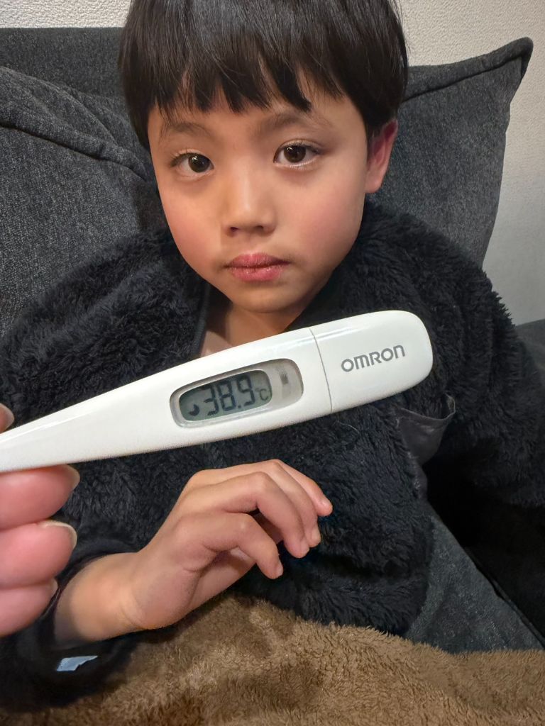 長男が熱を出した日