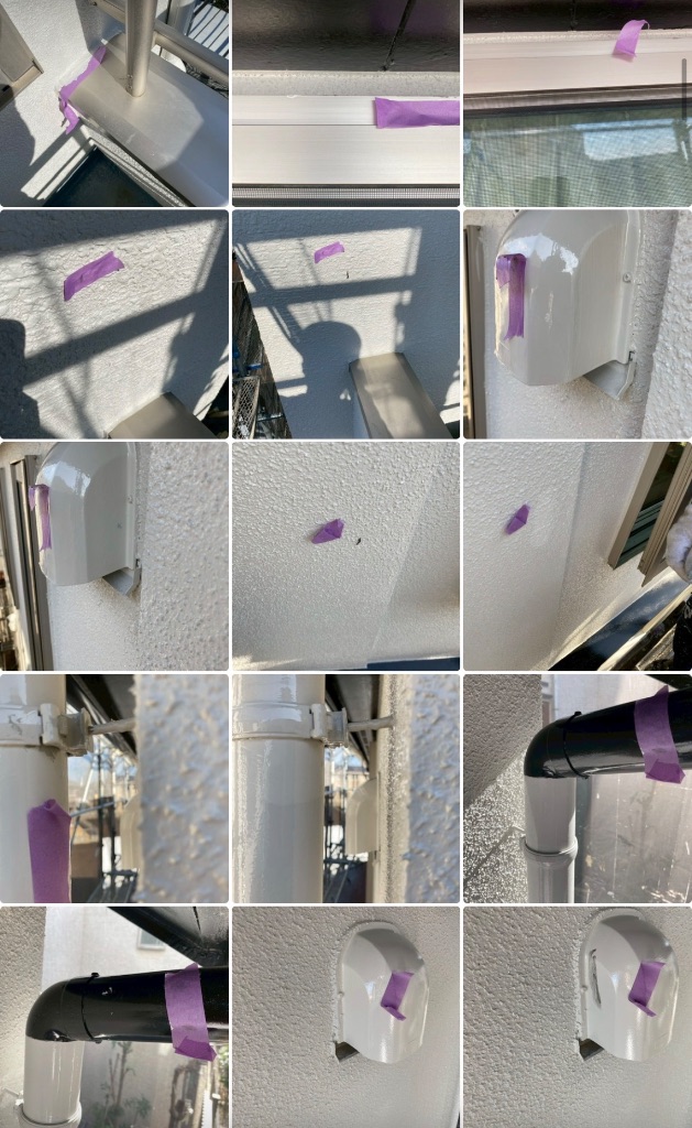 テープペタペタ作業の様子