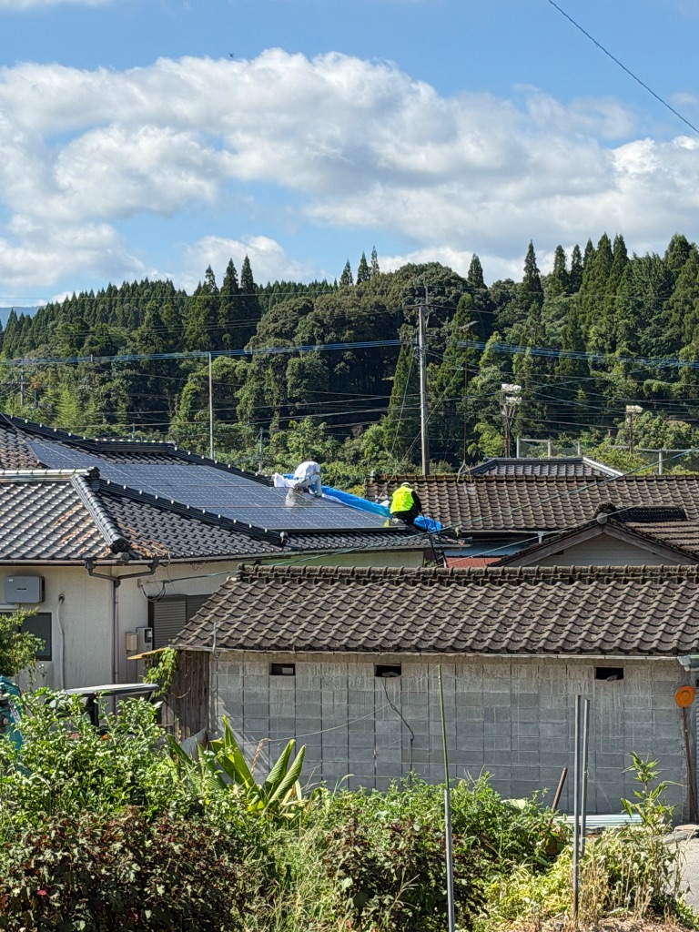 屋根作業