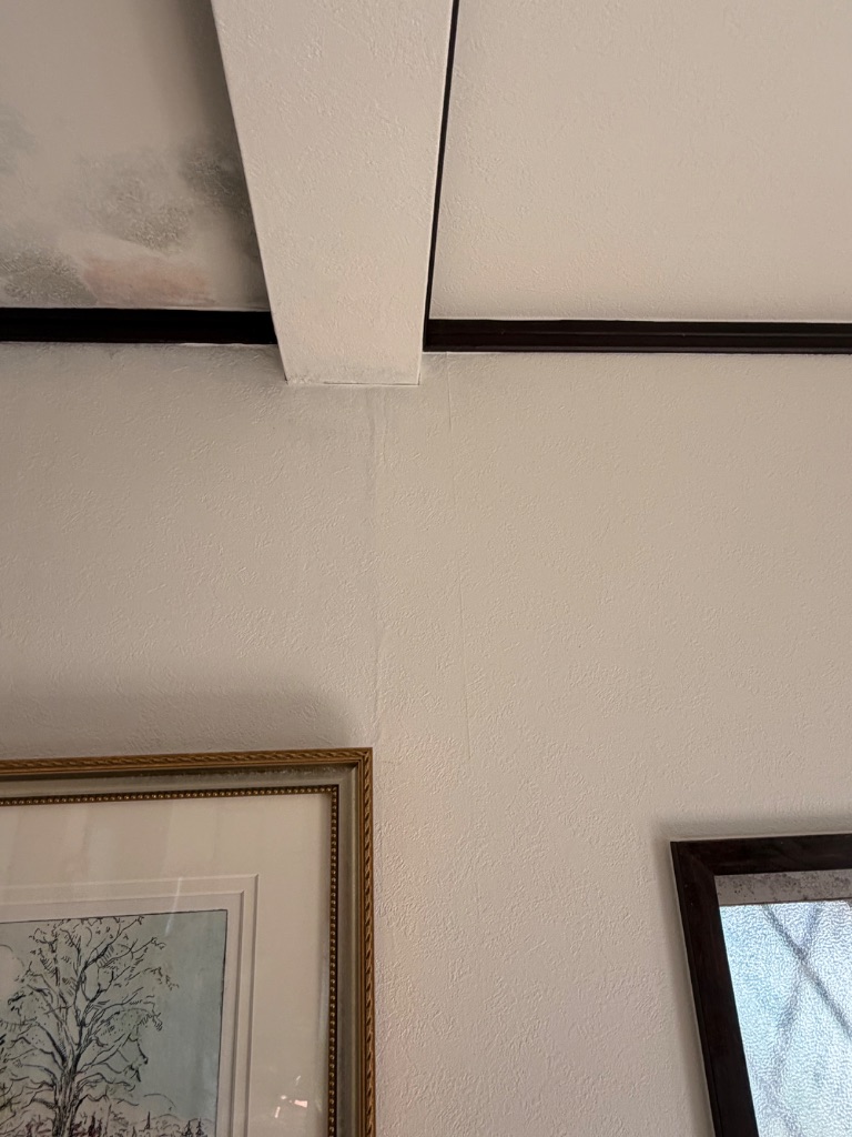 天井の雨漏りシミ